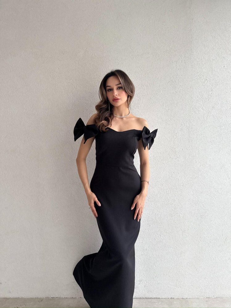 ARMİ Maxi Elbise 5051 - Siyah - Mooi Butik