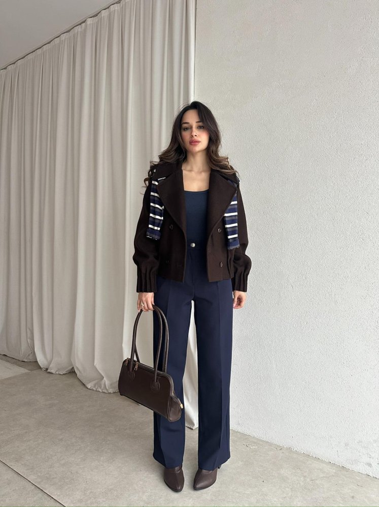 AROA Pantolon 2649 - Lacivert - Mooi Butik