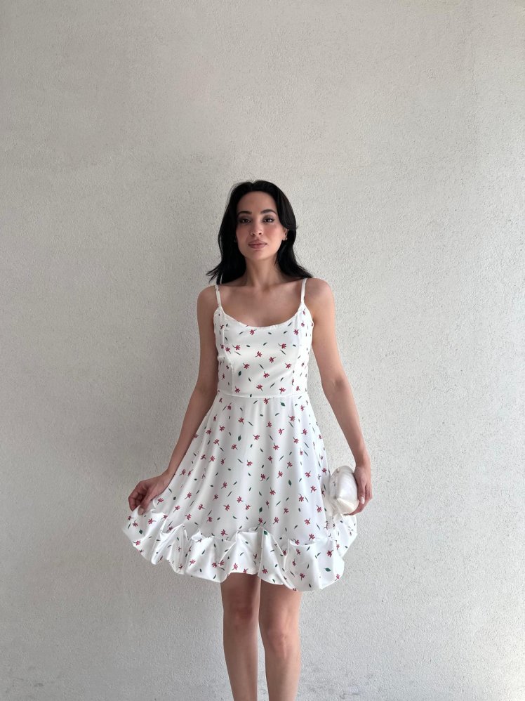  CELSO Elbise 4466 - Beyaz - Mooi Butik