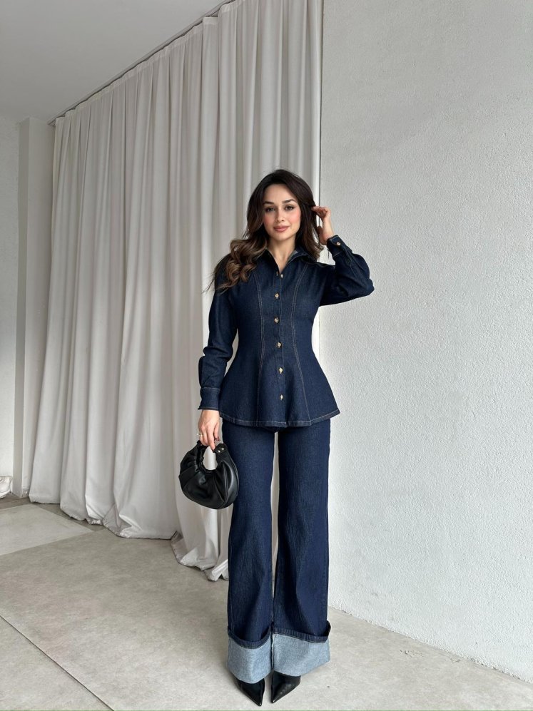 ASPERA Denim Takım 8677 - Lacivert - Mooi Butik