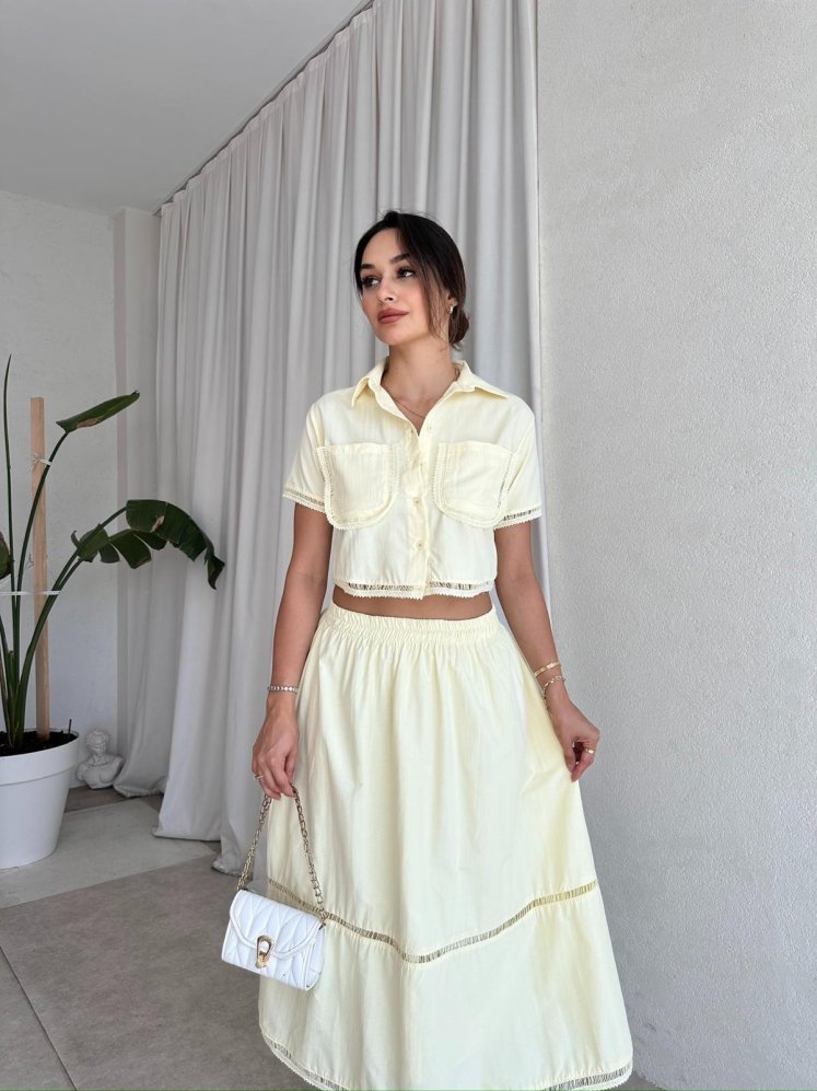 ASTER Takım 8229 - Sarı - Mooi Butik