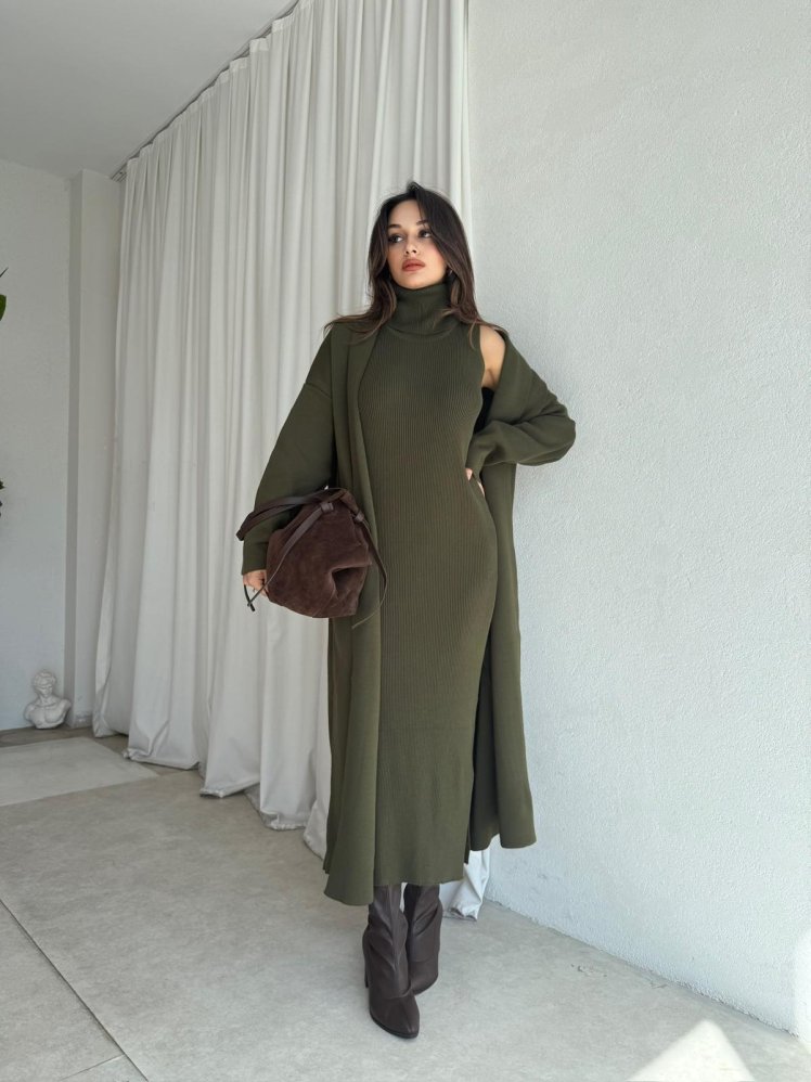 BARNEY Takım 4093 - Haki - Mooi Butik