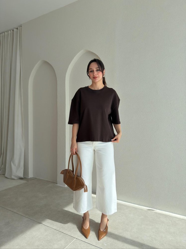 BASEL T-Shirt 8999 - Acı Kahve - Mooi Butik (1)