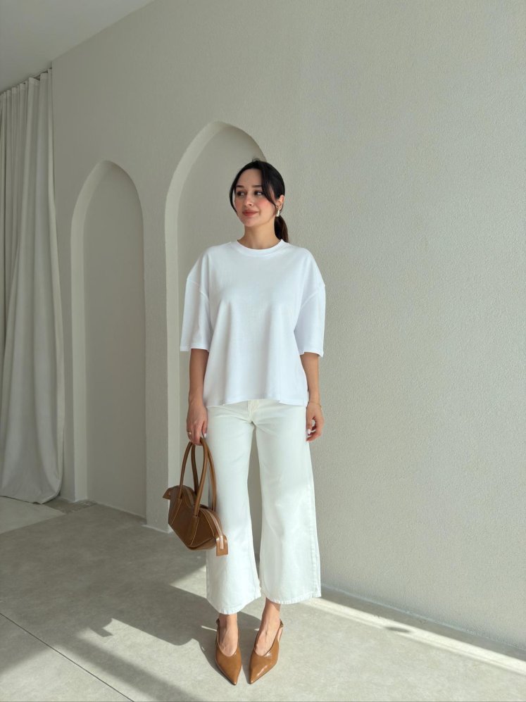 BASEL T-Shirt 8999 - Beyaz - Mooi Butik (1)