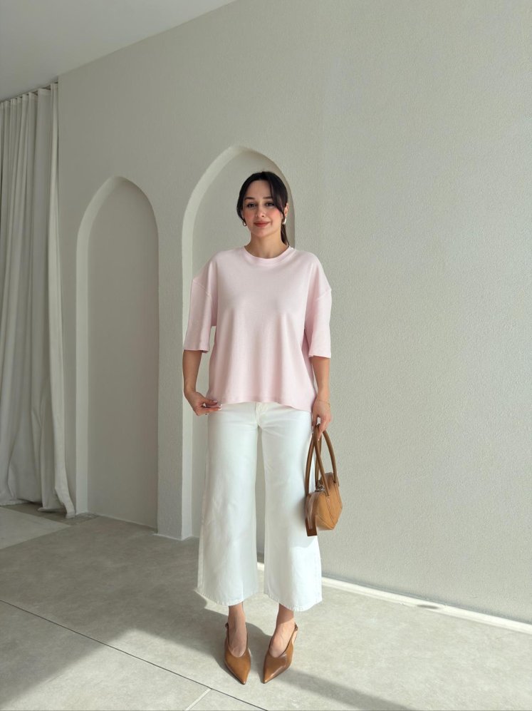 BASEL T-Shirt 8999 - Pudra - Mooi Butik (1)