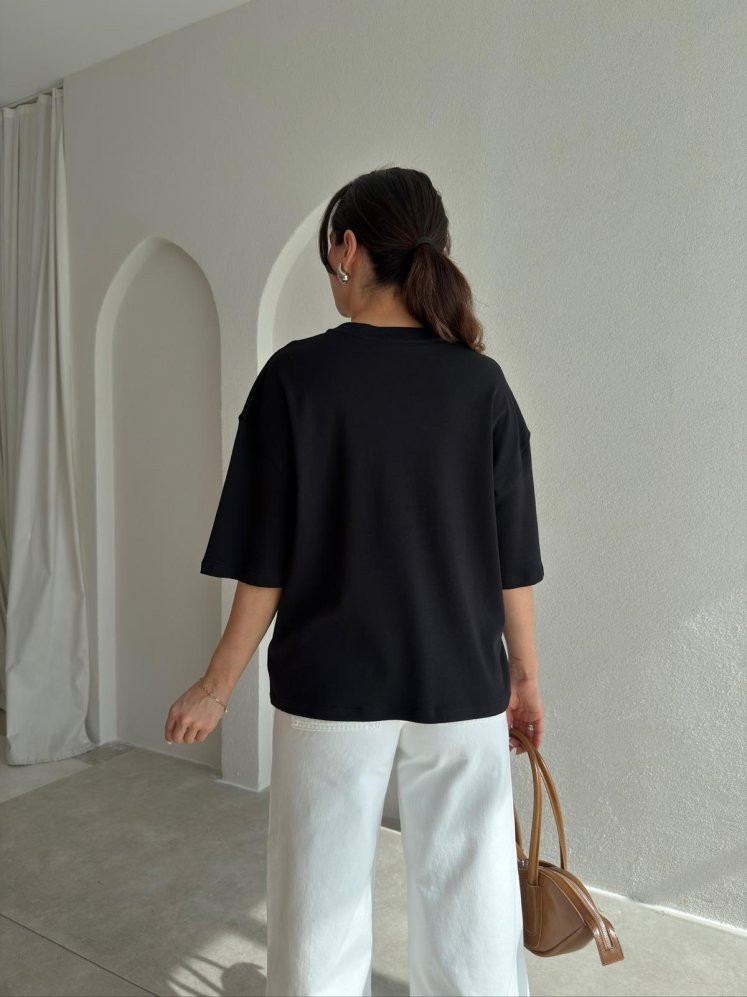 BASEL T-Shirt 8999 - Siyah - Mooi Butik (1)