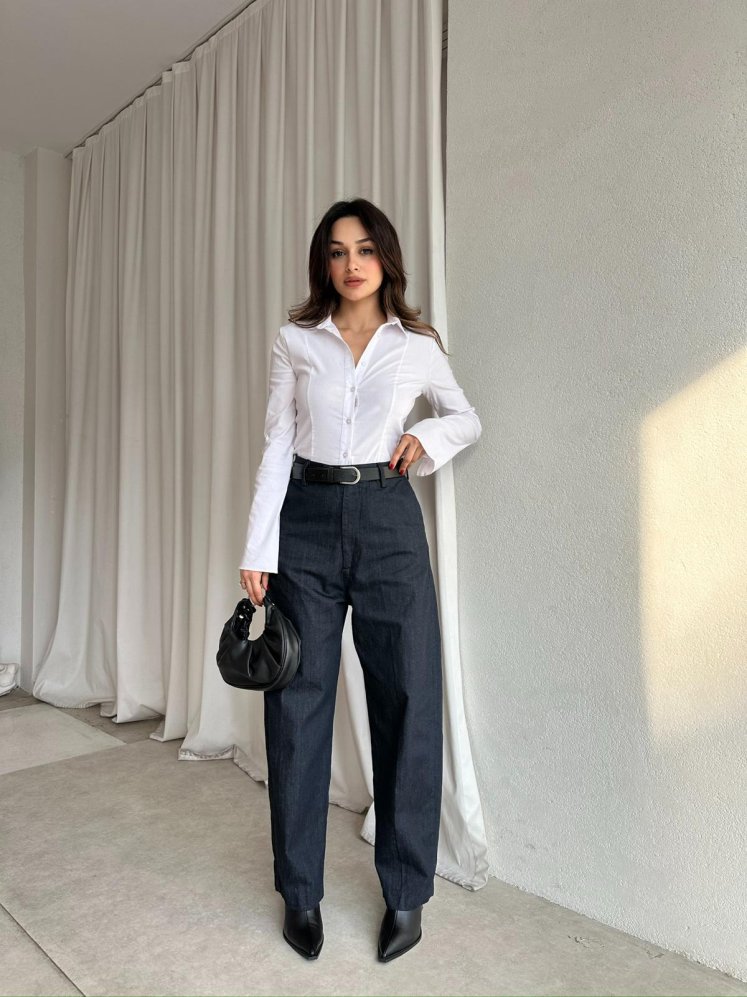 BEGİN Denim Pantolon 8670 - Lacivert - Mooi Butik