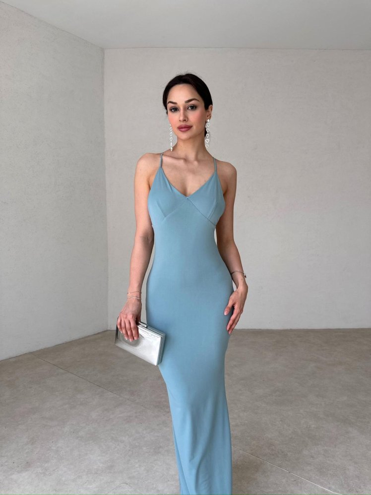 BESKOW Maxi Elbise 5041 - Yeşil - Mooi Butik