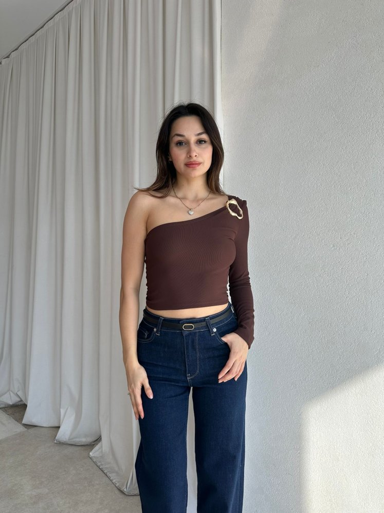 BETİS Bluz 8316 - Acı Kahve - Mooi Butik