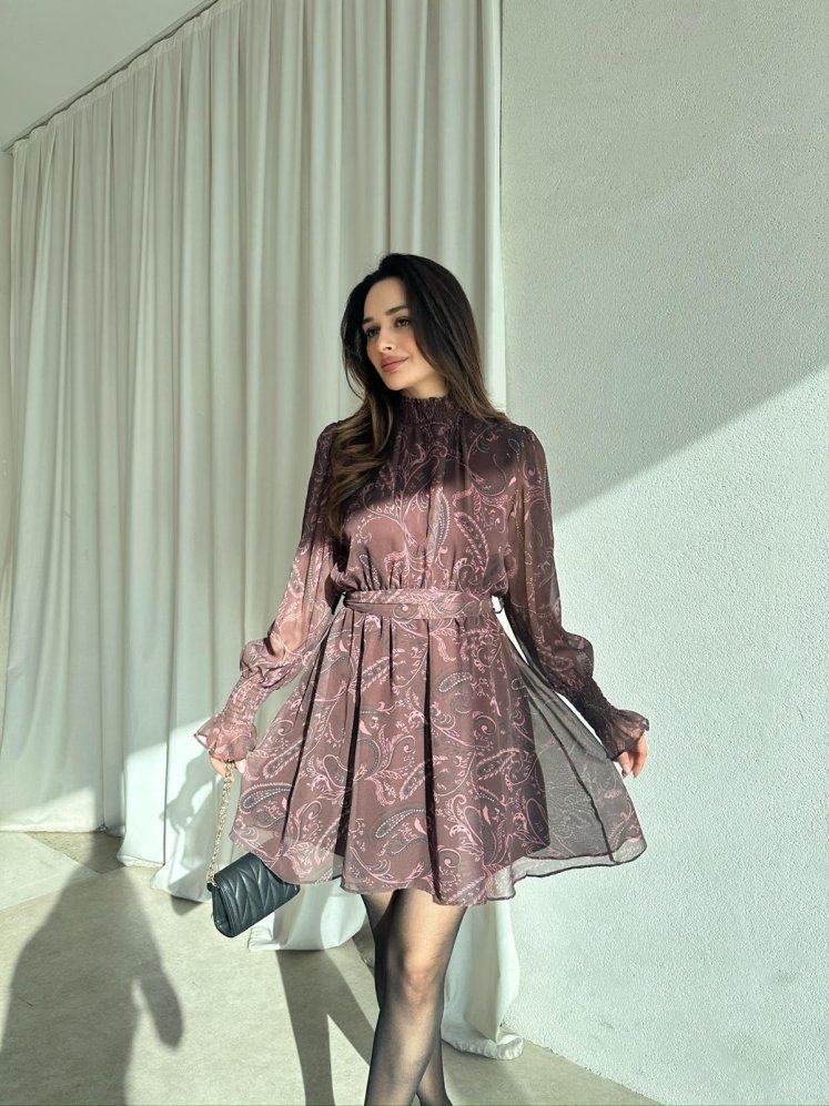 BİTYA Elbise 8522 - Kahverengi - Mooi Butik