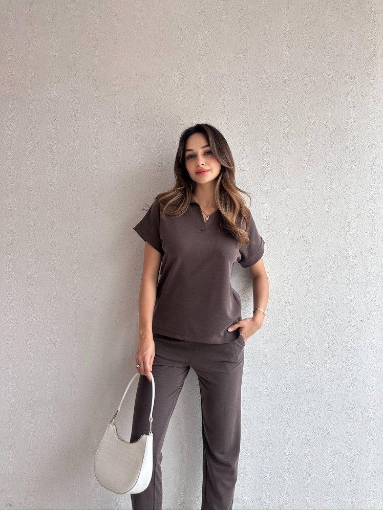 BORDET Takım 5351 - Acı Kahve - Mooi Butik