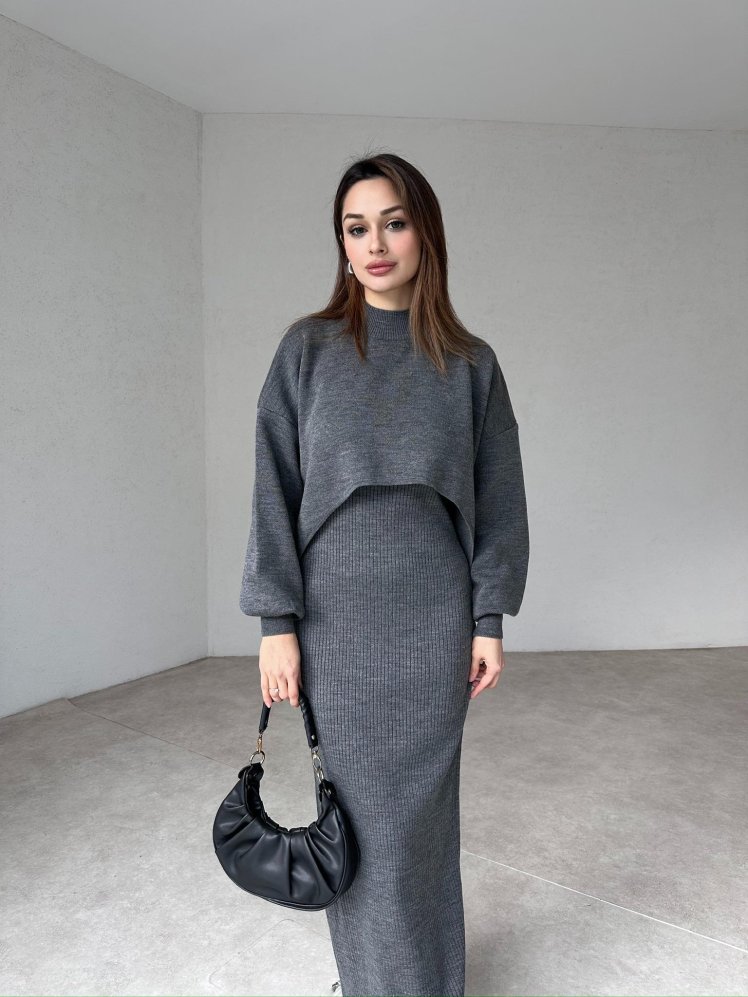 BOWDEN Takım 3017 - Gri - Mooi Butik