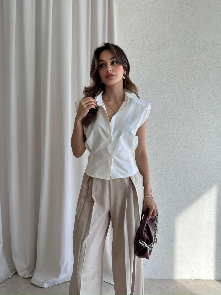 BRAMBLE Gömlek 4368 - Beyaz - Mooi Butik