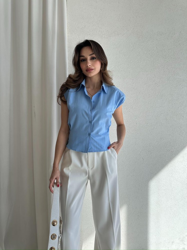 BRAMBLE Gömlek 4368 - Bebe Mavisi - Mooi Butik