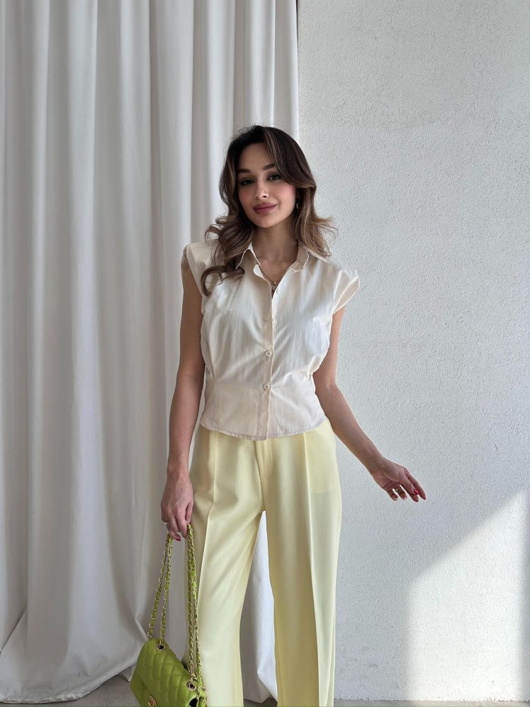 BRAMBLE Gömlek 4368 - Krem - Mooi Butik