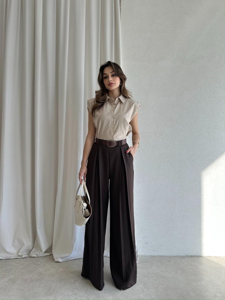 BRAMBLE Gömlek 4368 - Bej - Mooi Butik