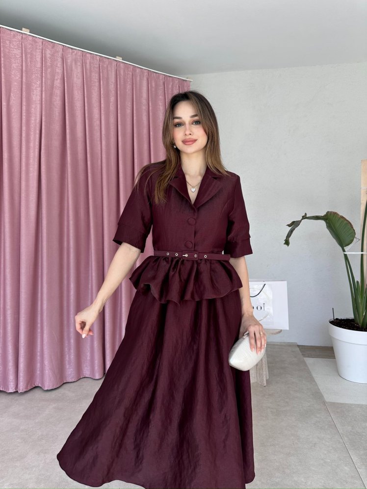 CALİPSO Takım 8577 - Bordo - Mooi Butik