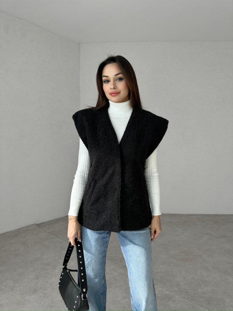 CARMELO Yelek 2460 - Siyah - Mooi Butik