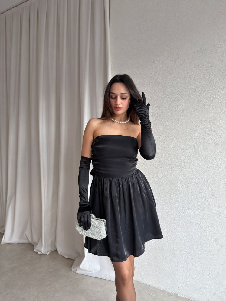 CASELLA Mini Elbise 7771 - Siyah - Mooi Butik