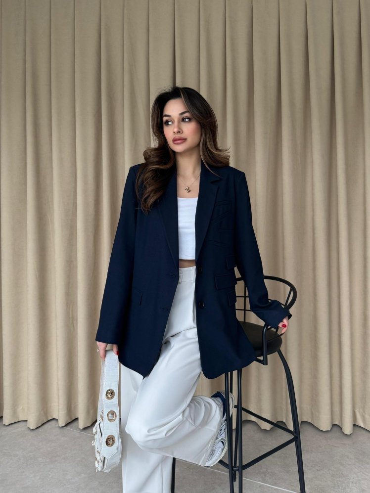 CASERTA Ceket 9873 - Lacivert - Mooi Butik