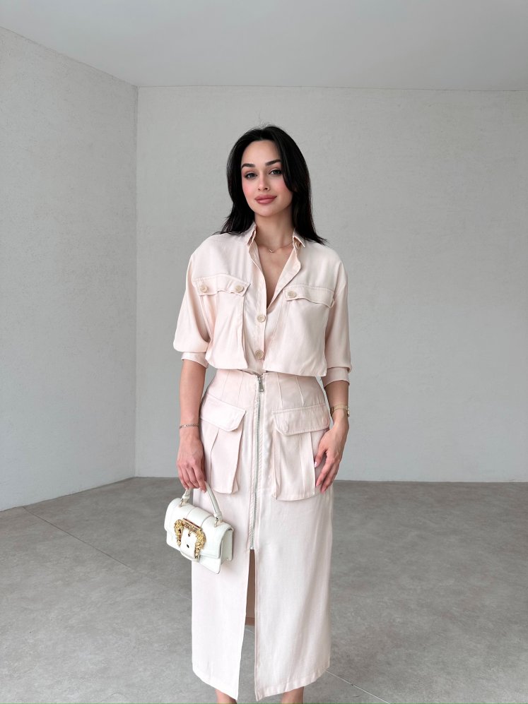 CEDRİC Takım 4944 - Krem - Mooi Butik