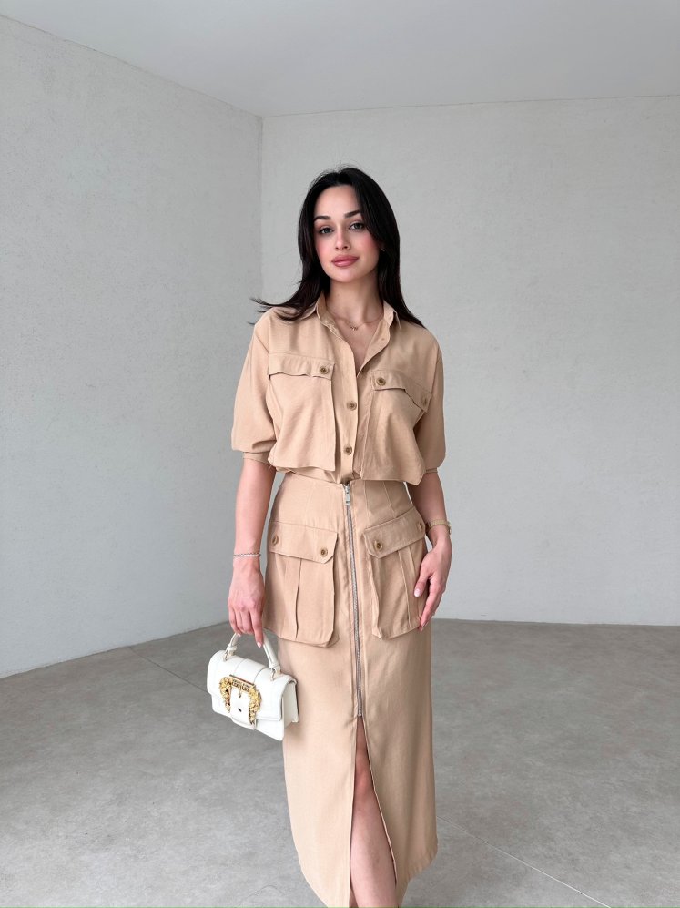 CEDRİC Takım 4944 - Vizon - Mooi Butik