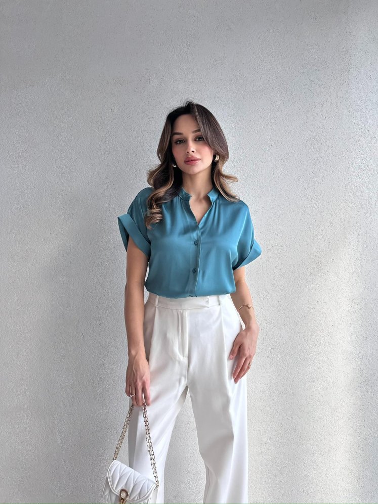 CELLA Gömlek 2093 - Yeşil - Mooi Butik