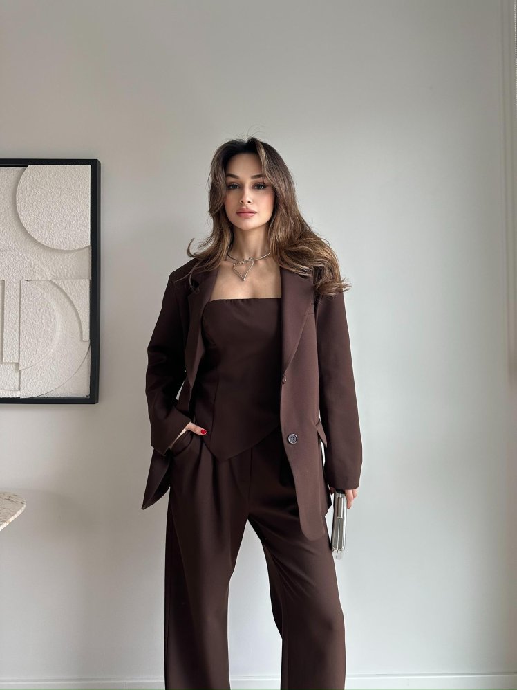 CEREMONY Takım 2401 - Acı Kahve - Mooi Butik