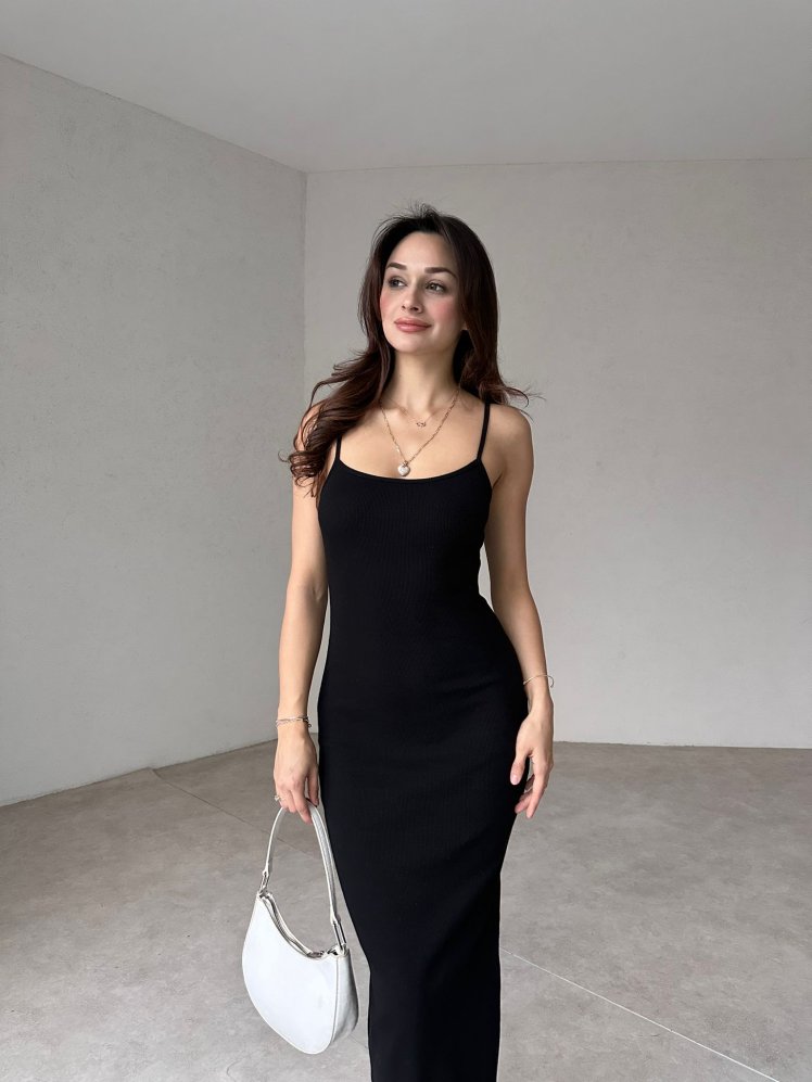 CHAPA Maxi Elbise 9211 - Siyah - Mooi Butik