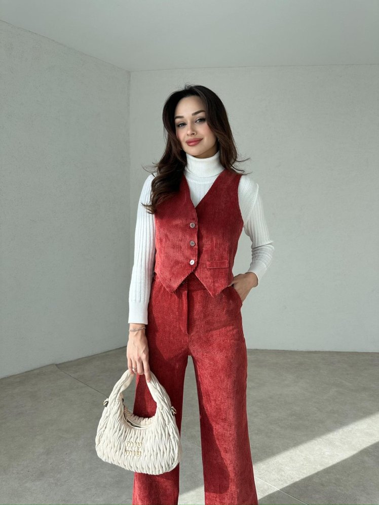 CHARLOTTE Takım 1302 - Kiremit - Mooi Butik