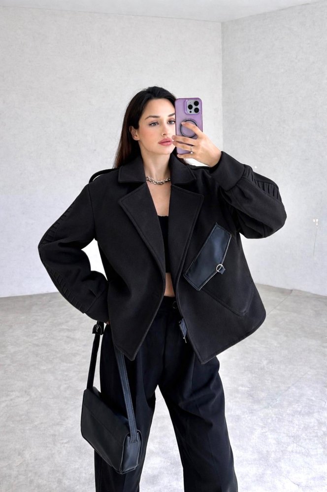 CLARA Ceket 9488 - Siyah - Mooi Butik