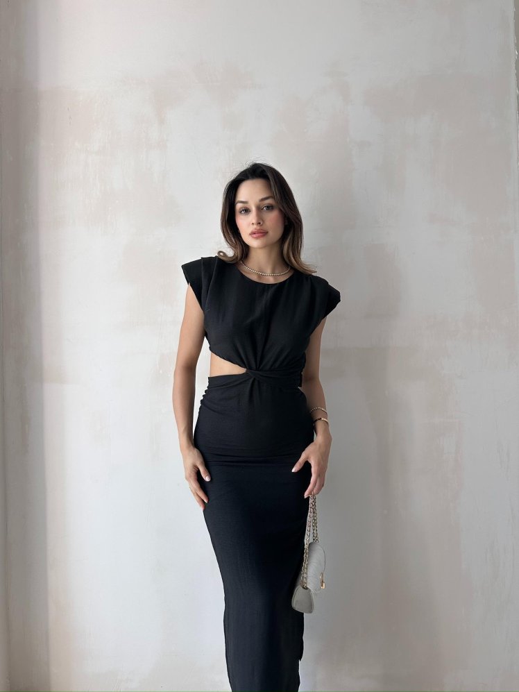COPERNİCUS Midi Elbise 9222 - Siyah - Mooi Butik