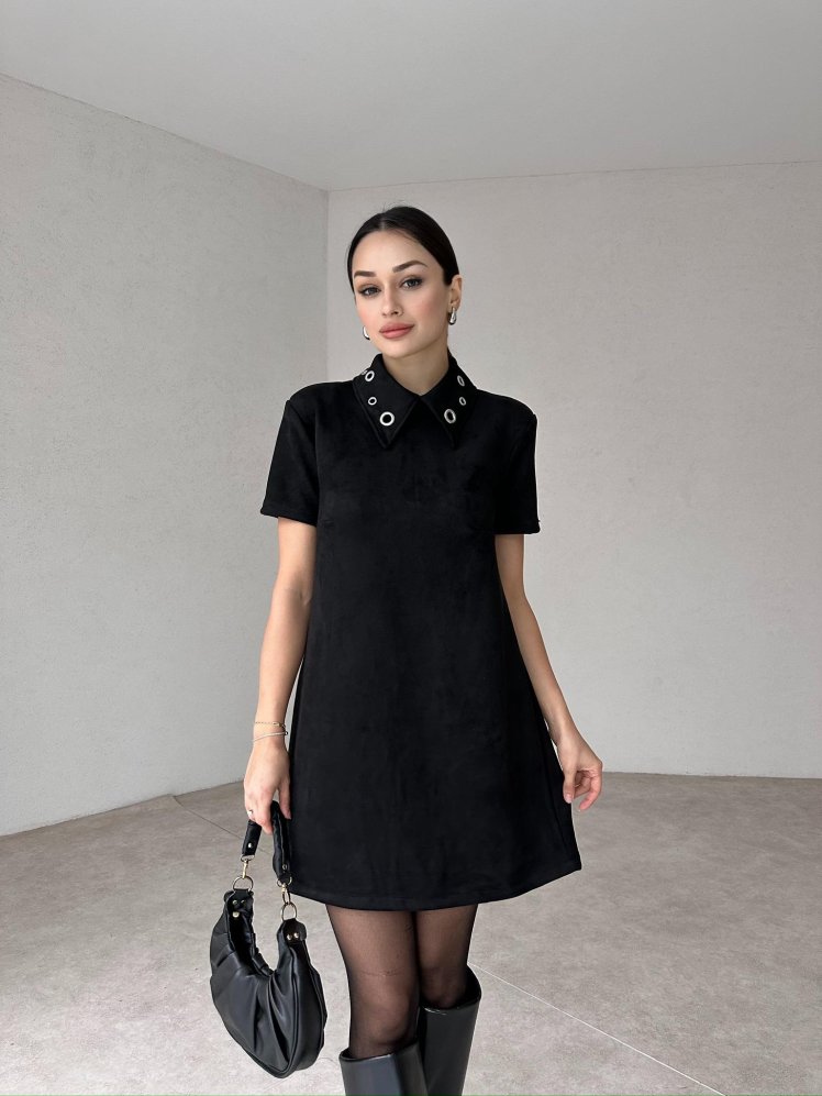 CORDOVA Mini Elbise 0714 - Siyah - Mooi Butik