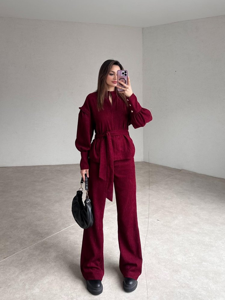 CROWLEY Takım 1989 - Bordo - Mooi Butik