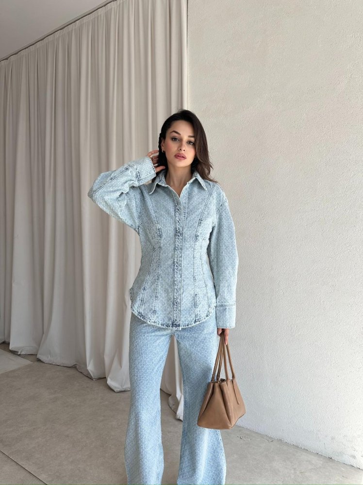 CRYSTAL Gömlek 8007 - Buz Mavisi - Mooi Butik (1)