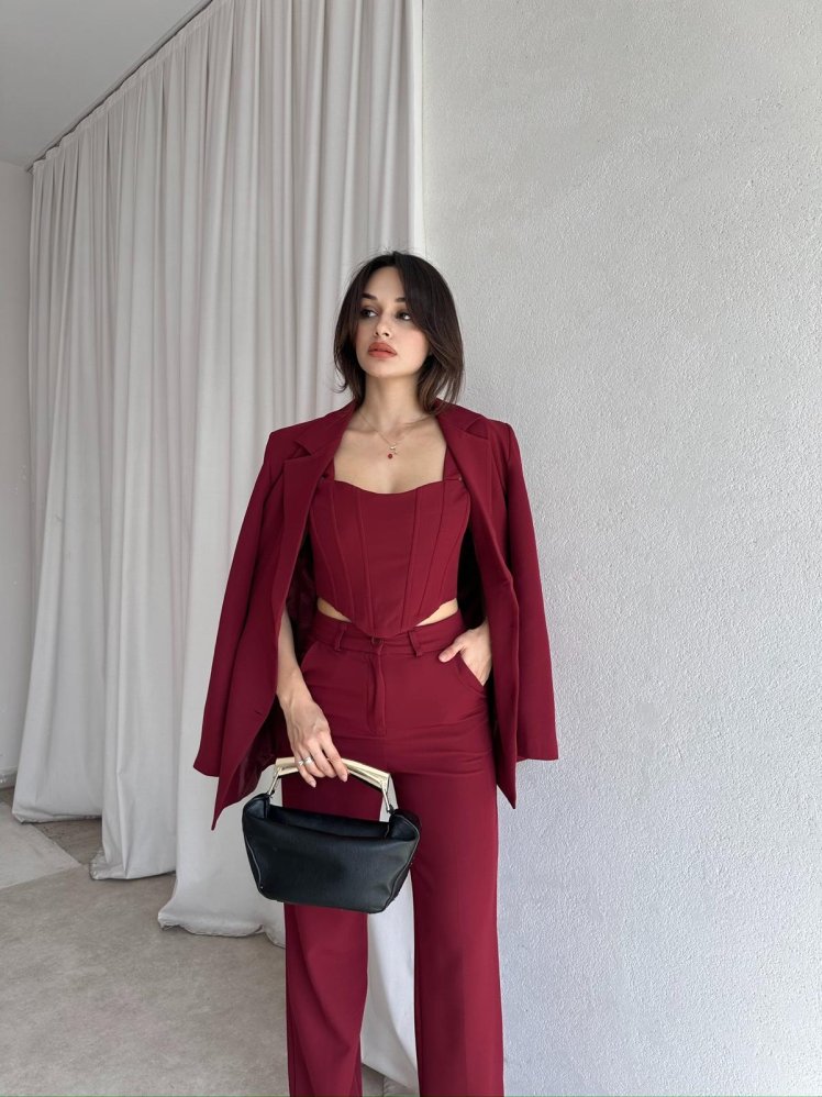 DAKOTA Takım 8381 - Bordo - Mooi Butik