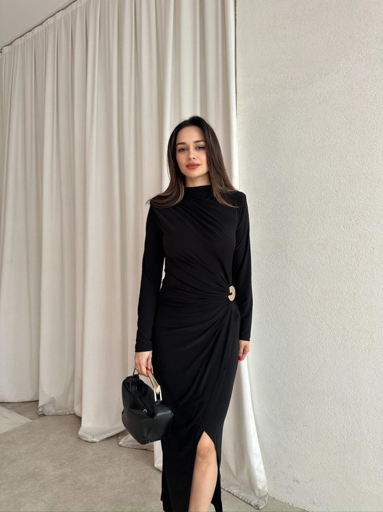  DEAD Midi Elbise 8564 - Siyah - Mooi Butik