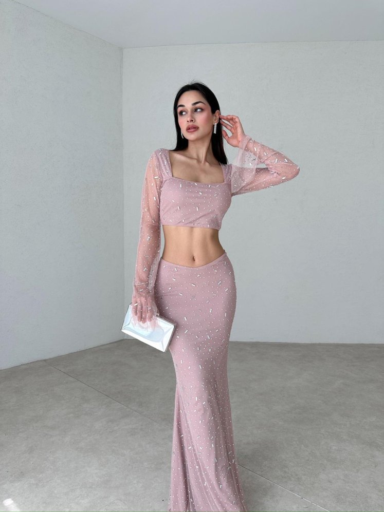 DOMİNİC Takım 2071 - Pudra - Mooi Butik