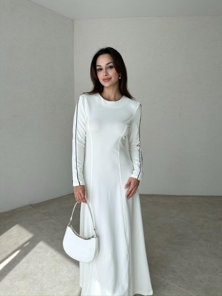 DONNA Maxi Elbise 3784 - Beyaz - Mooi Butik