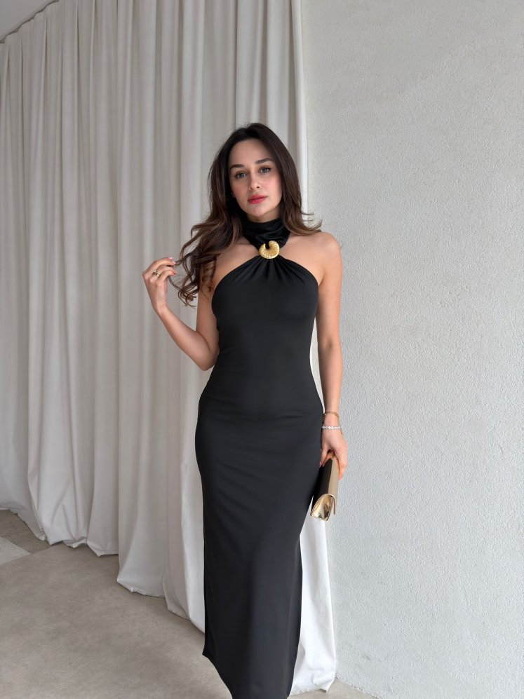 DORY Elbise 8852 - Siyah - Mooi Butik