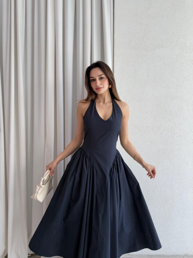 DULCET Midi Elbise 3842 - Siyah - Mooi Butik
