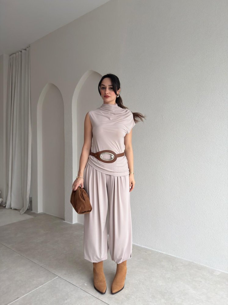 EBONY Takım 6887 - Vizon - Mooi Butik