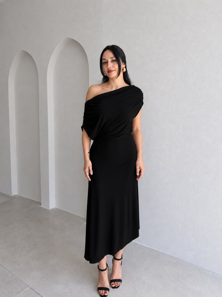 EDEL Midi Elbise 4103 - Siyah - 