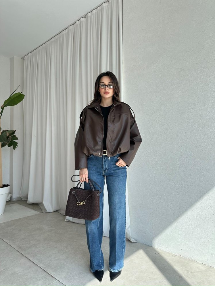 ELARA Ceket 8384 -Acı Kahve - Mooi Butik (1)