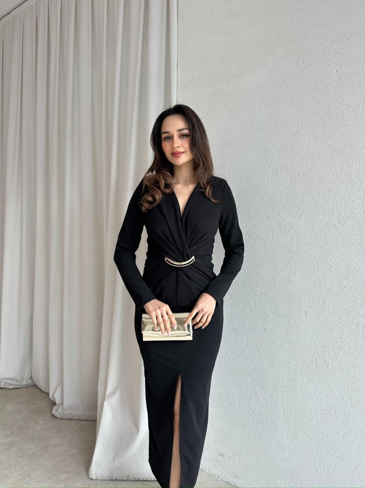 ELDORA Elbise 8700 - Siyah - Mooi Butik