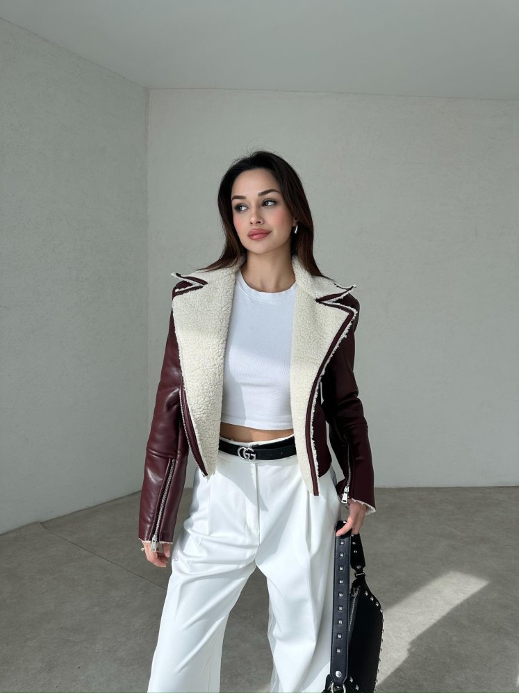 ELİSHA Ceket 4520 - Bordo - Mooi Butik