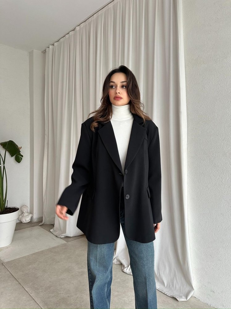 ELLA Ceket 6730 - Siyah - Mooi Butik