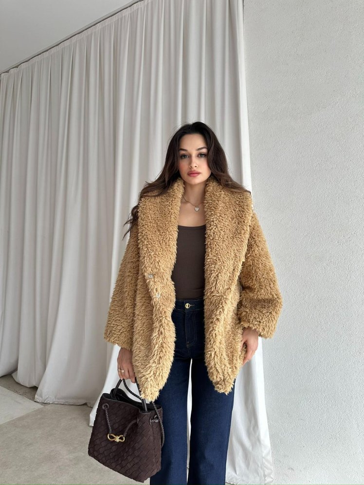 ELNA Kürk 8467 - Camel - Mooi Butik