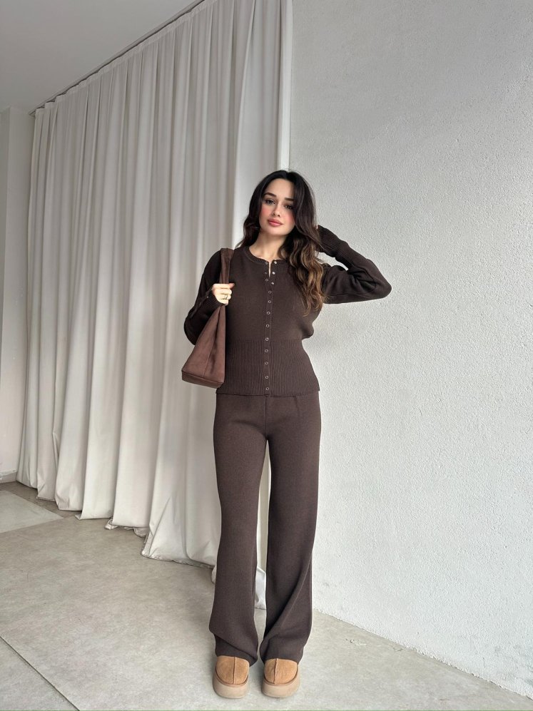 ELON Takım 8763 - Acı Kahve - Mooi Butik