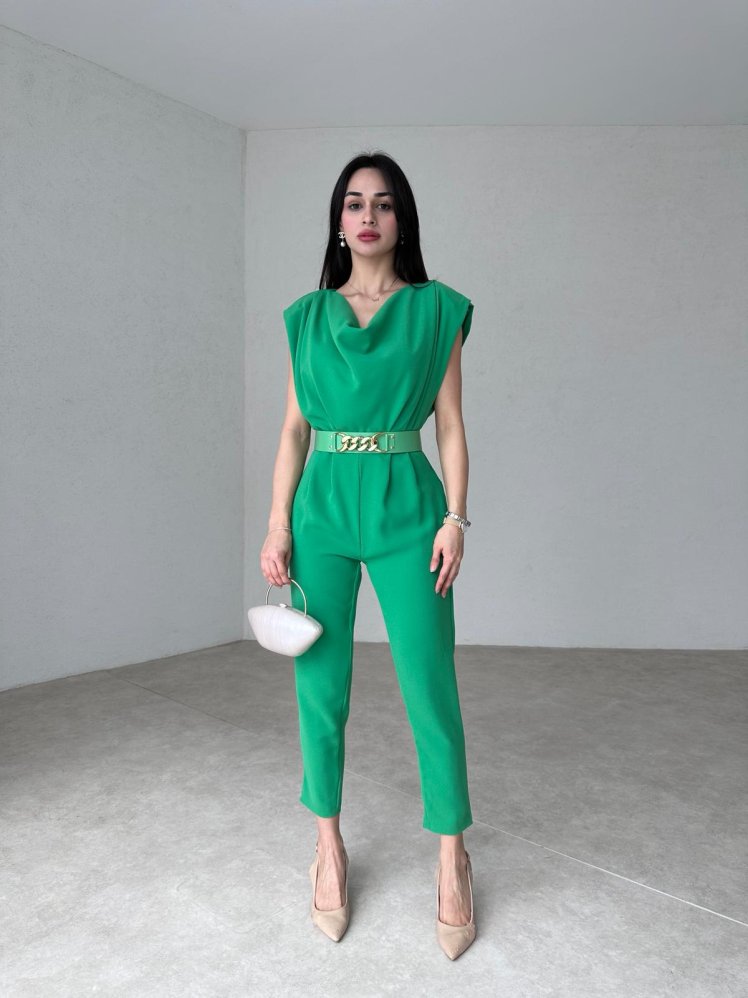 Kemerli Fedella Tulum - Yeşil - Mooi